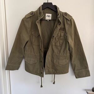 Zara Olive Green Utility Jacket